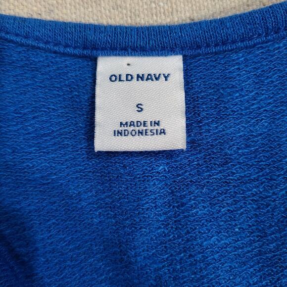 NWT Old Navy Twist Back Linen Blend Blue Dress Beachy Coastal Swim Cover Size S - Picture 4 of 12